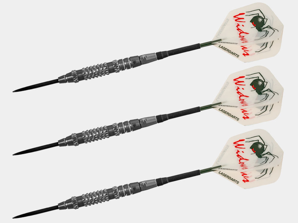 Widow Wicked Knurl Fixed Steel Point Darts -Silver – LONG