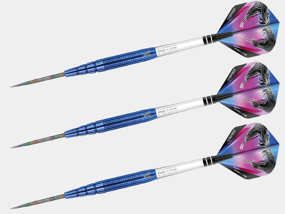 RED DRAGON Snakebite PL15 18gピーター・ライト Red Dragon Peter Wright PL15 Blue Steel Tip Darts – LONG