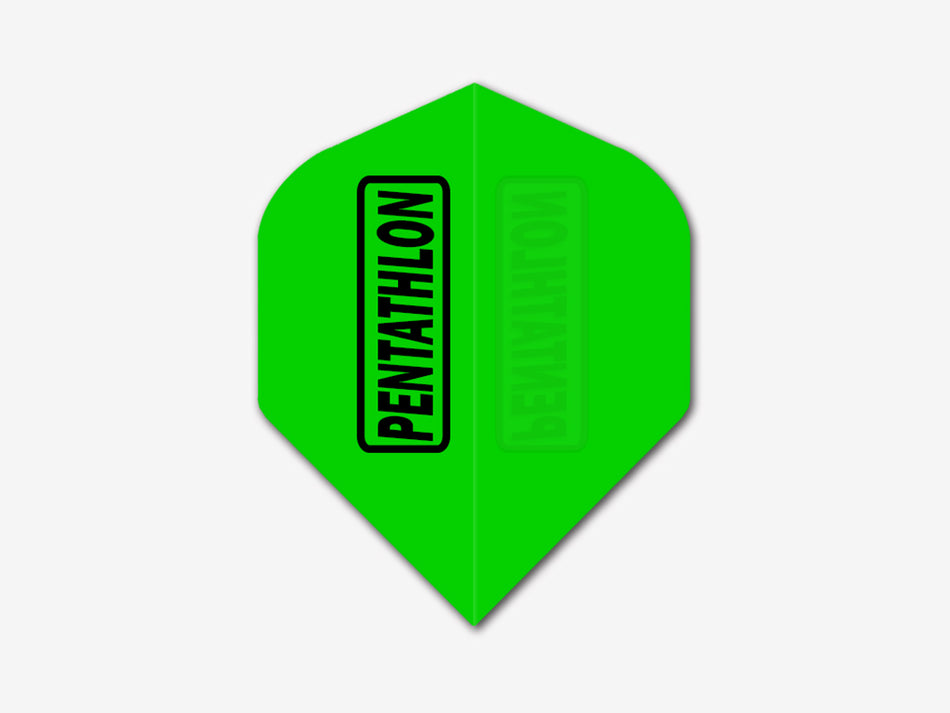 Pentathlon Dart Flights - 100 Micron Standard Neon Green
