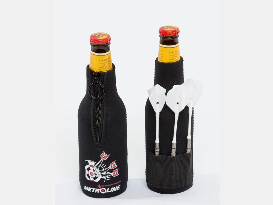 Metroline Bottle Koozie Dart Holder -Black
