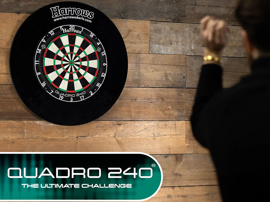Harrows Quadro 240 Steel Tip Dartboard – LONG ISLAND DARTS