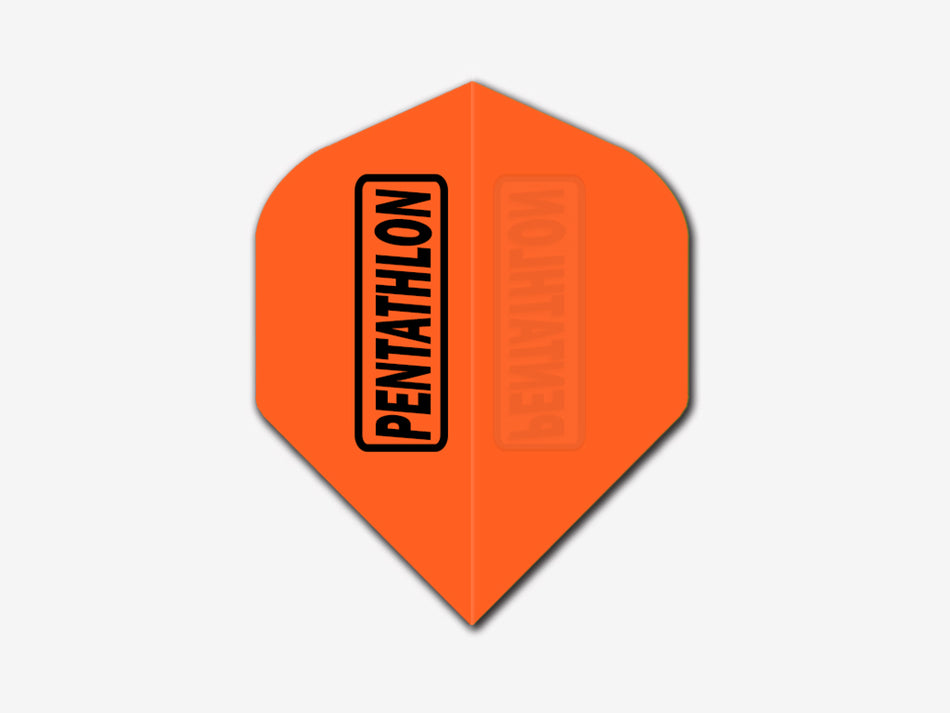 Pentathlon Dart Flights - 100 Micron Standard Neon Orange