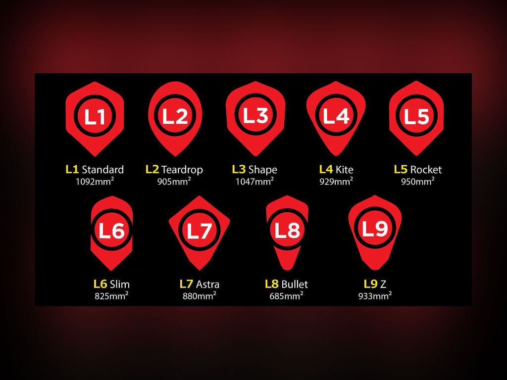 L-style EZ Fantom Dart Flights - L1 / Standard – LONG ISLAND DARTS
